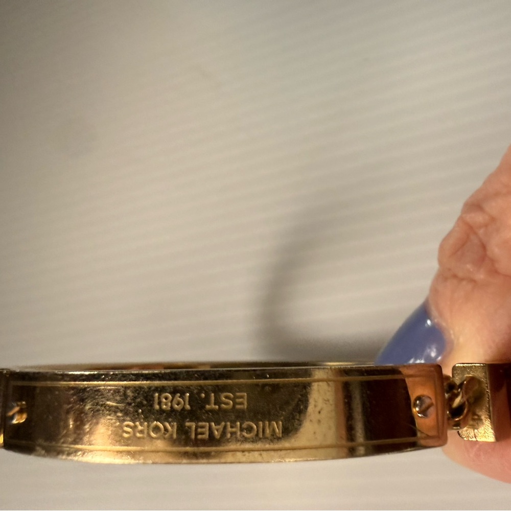 Michael Kors Gold and tortoise shell Bangle